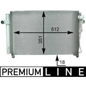 Klimakondensator AC 393 000P von MAHLE ORIGINAL günstig für 145,15 € online kaufen
