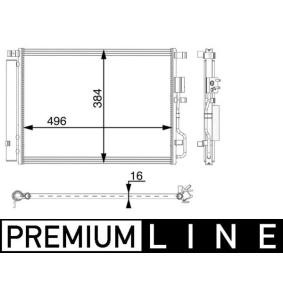 Klimakondensator AC 62 000P von MAHLE ORIGINAL günstig für 146,98 € online kaufen