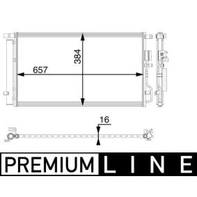 Klimakondensator AC 63 000P von MAHLE ORIGINAL günstig für 205,28 € online kaufen