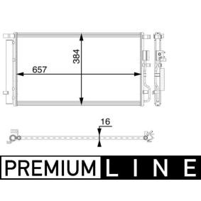 Klimakondensator AC 64 000P von MAHLE ORIGINAL günstig für 226,94 € online kaufen