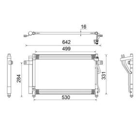 Klimakondensator AC 679 000S von MAHLE ORIGINAL günstig für 143,57 € online kaufen