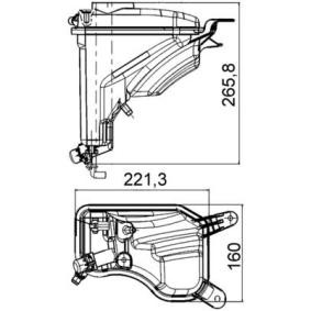Ausgleichsbehälter CRT 207 000S von MAHLE ORIGINAL günstig für 53,50 € online kaufen