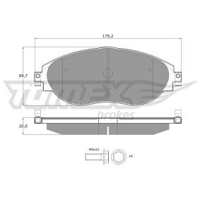 Osta Jarrupalat, levyjarru TOMEX brakes:llä TX 16-842 edullisesti hintaan 59,00 €