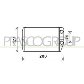 Wärmetauscher, Innenraumheizung FT930H001 von PRASCO günstig für 53,87 € online kaufen