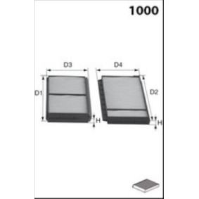 Comprar Filtro de habitáculo de MISFAT HB357 a bajo precio de 46,03 €