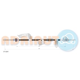 Handbremsseil 07.0281 von ADRIAUTO günstig für 27,35 € online kaufen
