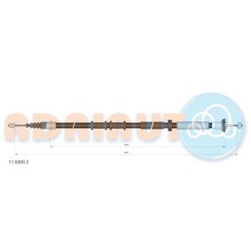 Acquista Cavo freno a mano da ADRIAUTO 11.0200.2 a buon mercato per soli 16,71 €