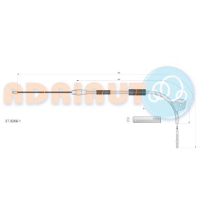 Handbremsseil 27.0209.1 von ADRIAUTO günstig für 32,58 € online kaufen