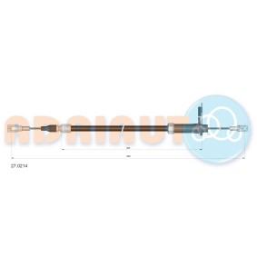 Handbremsseil 27.0214 von ADRIAUTO günstig für 17,37 € online kaufen