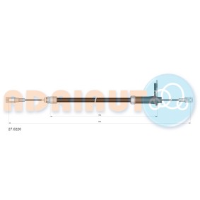Handbremsseil 27.0220 von ADRIAUTO günstig für 22,29 € online kaufen