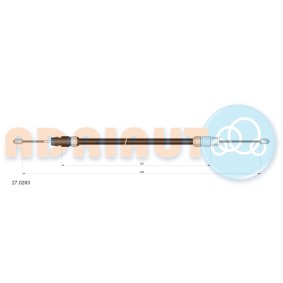 Handbremsseil 27.0263 von ADRIAUTO günstig für 13,55 € online kaufen