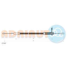 Handbremsseil 27.0287 von ADRIAUTO günstig für 12,28 € online kaufen
