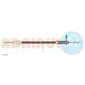 Handbremsseil 27.0293 von ADRIAUTO günstig für 22,23 € online kaufen