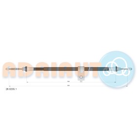 Handbremsseil 28.0235.1 von ADRIAUTO günstig für 24,77 € online kaufen