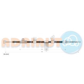 Handbremsseil 28.0242 von ADRIAUTO günstig für 30,42 € online kaufen