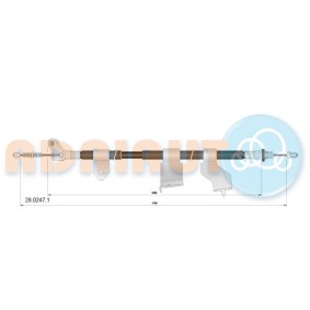 Handbremsseil 28.0247.1 von ADRIAUTO günstig für 44,10 € online kaufen