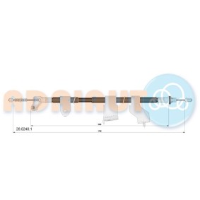Handbremsseil 28.0248.1 von ADRIAUTO günstig für 44,10 € online kaufen