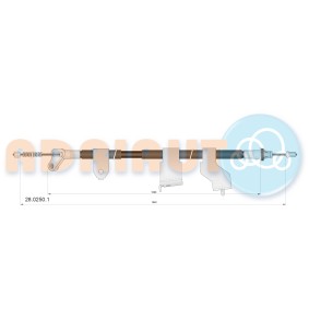 Handbremsseil 28.0250.1 von ADRIAUTO günstig für 53,90 € online kaufen