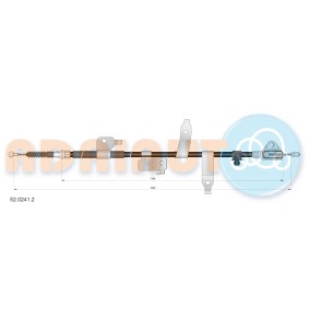 Handbremsseil 52.0241.2 von ADRIAUTO günstig für 33,45 € online kaufen