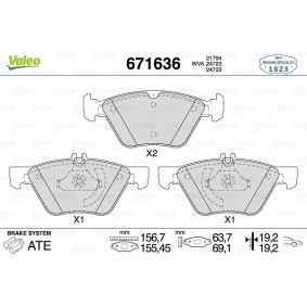 Bremsbeläge 671636 von VALEO günstig für 37,40 € online kaufen