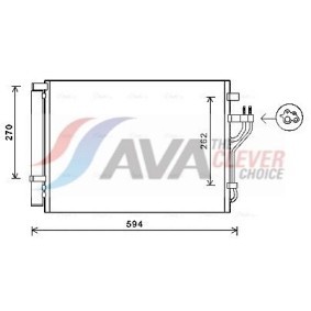 Kjøp Intercooler av AVA COOLING SYSTEMS HY4496 til den lave prisen 3680,03 NOK