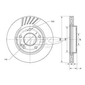 Bremsscheibe TX 71-13 von TOMEX brakes günstig für 28,54 € online kaufen