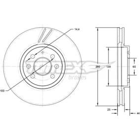 Osta Jarrulevy TOMEX brakes:llä TX 71-20 edullisesti hintaan 63,58 €