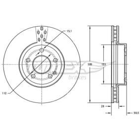 Bremsscheibe für MERCEDES-BENZ von TOMEX brakes