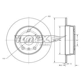Bremsscheibe TX 72-43 von TOMEX brakes günstig für 33,96 € online kaufen