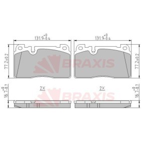 Compre Pastilhas de travão da BRAXIS AA0639 a um preço baixo por 26,61 €