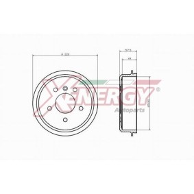 Acquista Tamburo freno da AP XENERGY X654235 a buon mercato per soli 62,35 €