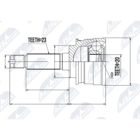 Gelenksatz, Antriebswelle NPZ-SU-012 von NTY günstig für 48,11 € online kaufen