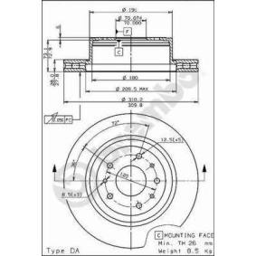 Bremsscheibe für LAMBORGHINI von BREMBO