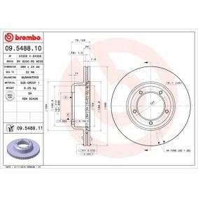 Bremsscheibe 09.5488.10 von BREMBO günstig für 120,82 € online kaufen