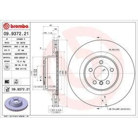 Bremsscheibe 09.9372.21 von BREMBO günstig für 82,82 € online kaufen