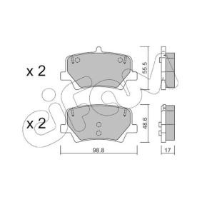 Acquista Kit pastiglie freni da CIFAM 822-1187-0 a buon mercato per soli 59,85 €