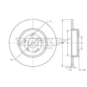 Bremsscheibe TX 74-06 von TOMEX brakes günstig für 41,89 € online kaufen