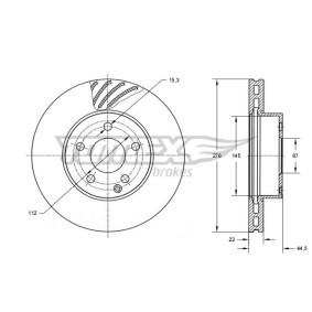Bremsscheibe TX 74-08 von TOMEX brakes günstig für 32,09 € online kaufen