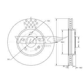 Bremsscheibe TX 74-09 von TOMEX brakes günstig für 33,54 € online kaufen