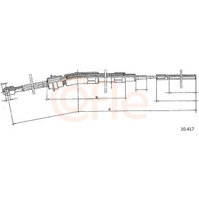 Handbremsseil 92.10.417 von COFLE günstig für 14,14 € online kaufen