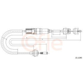Kupplungsseil 92.15.1240 von COFLE günstig für 24,81 € online kaufen