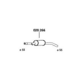 Mittelschalldämpfer 020.266 von PEDOL günstig für 51,90 € online kaufen