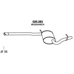 Mittelschalldämpfer 020.283 von PEDOL günstig für 85,34 € online kaufen
