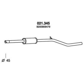 Comprar Silenciador intermedio de PEDOL 021.345 a bajo precio de 50,95 €