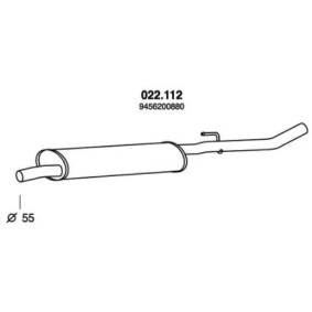 Comprar Silenciador intermedio de PEDOL 022.112 a bajo precio de 74,43 €