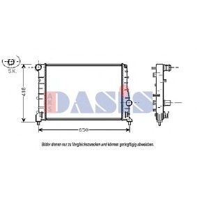 Kühler, Motorkühlung 010006N von AKS DASIS günstig für 114,19 € online kaufen