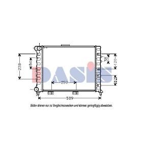 Kühler, Motorkühlung 010180N von AKS DASIS günstig für 99,47 € online kaufen