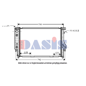 Kühler, Motorkühlung 060520N von AKS DASIS günstig für 91,84 € online kaufen