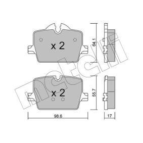 Bremsbeläge 22-1265-0 von METELLI günstig für 37,35 € online kaufen