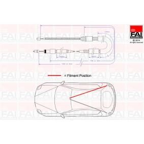 Handbremsseil FBC0015 von FAI AutoParts günstig für 16,27 € online kaufen